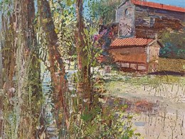 Vilasantar.  2º premio en el II Certamen de pintura rápida Xosé Casal.